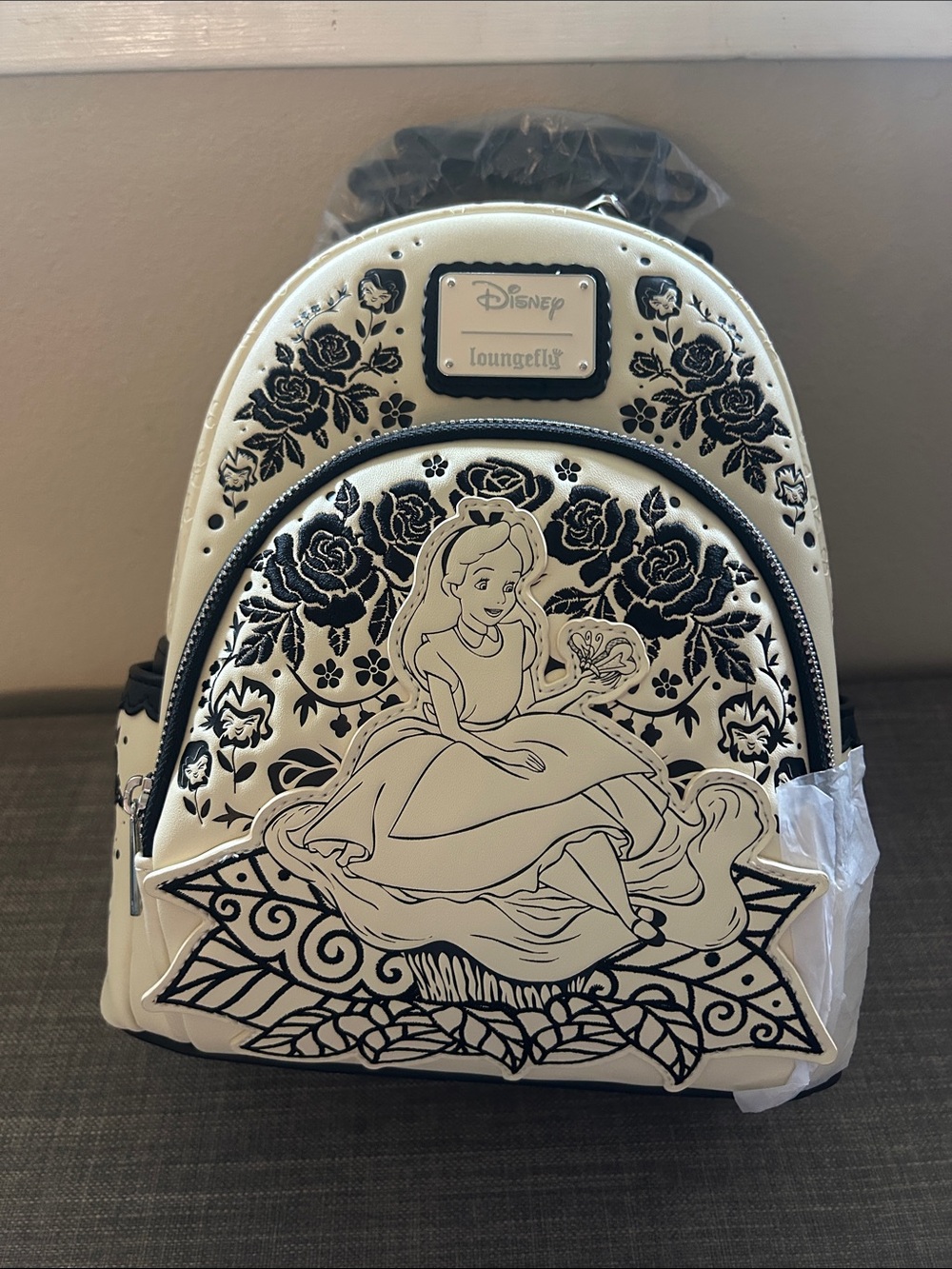 Alice in Wonderland Floral Mini Backpack